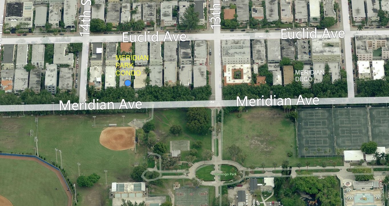 Aerial photo of Meridian Park