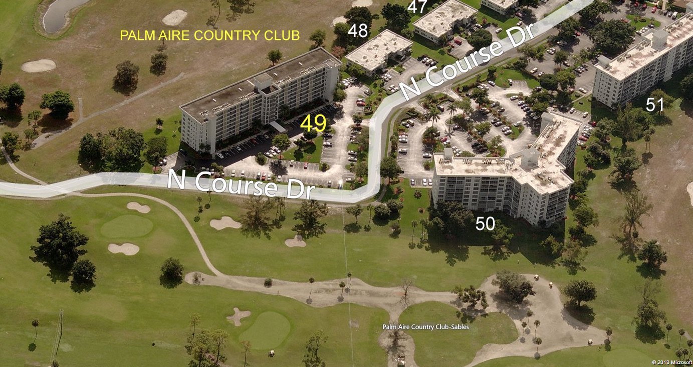 Aerial photo of Palm Aire 49