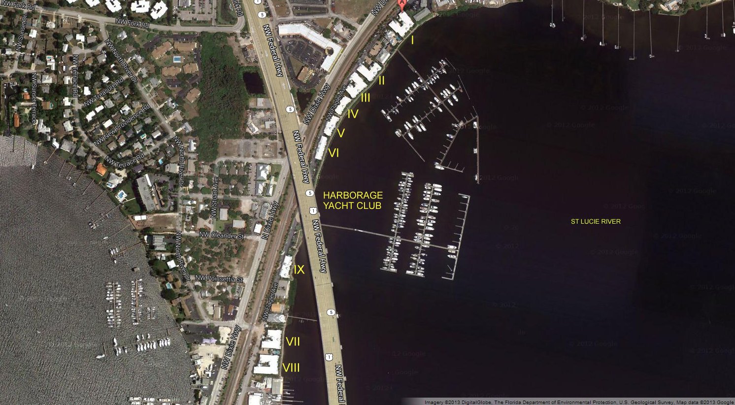 Aerial photo of Harborage Yacht Club - LoggerHead 1 to 9