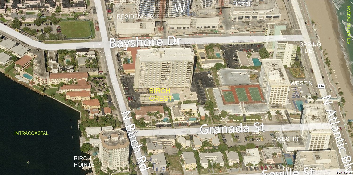 Aerial photo of Birch Crest