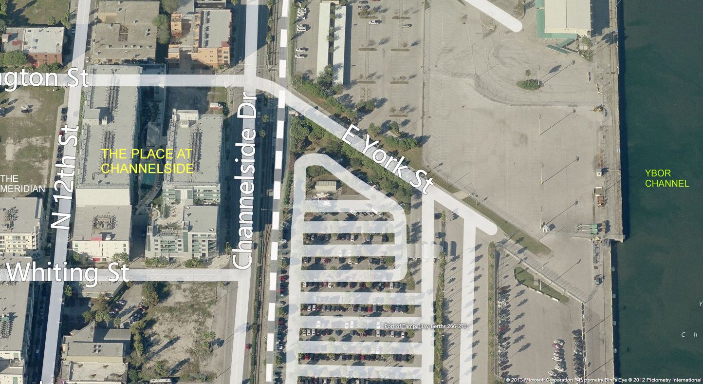 Aerial photo of Place at Channelside