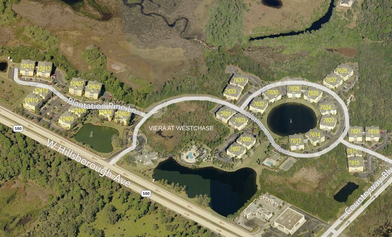 Aerial photo of Viera at Westchase