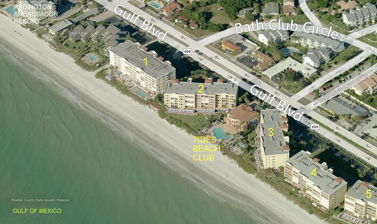 Aerial photo of Tides Beach Club II