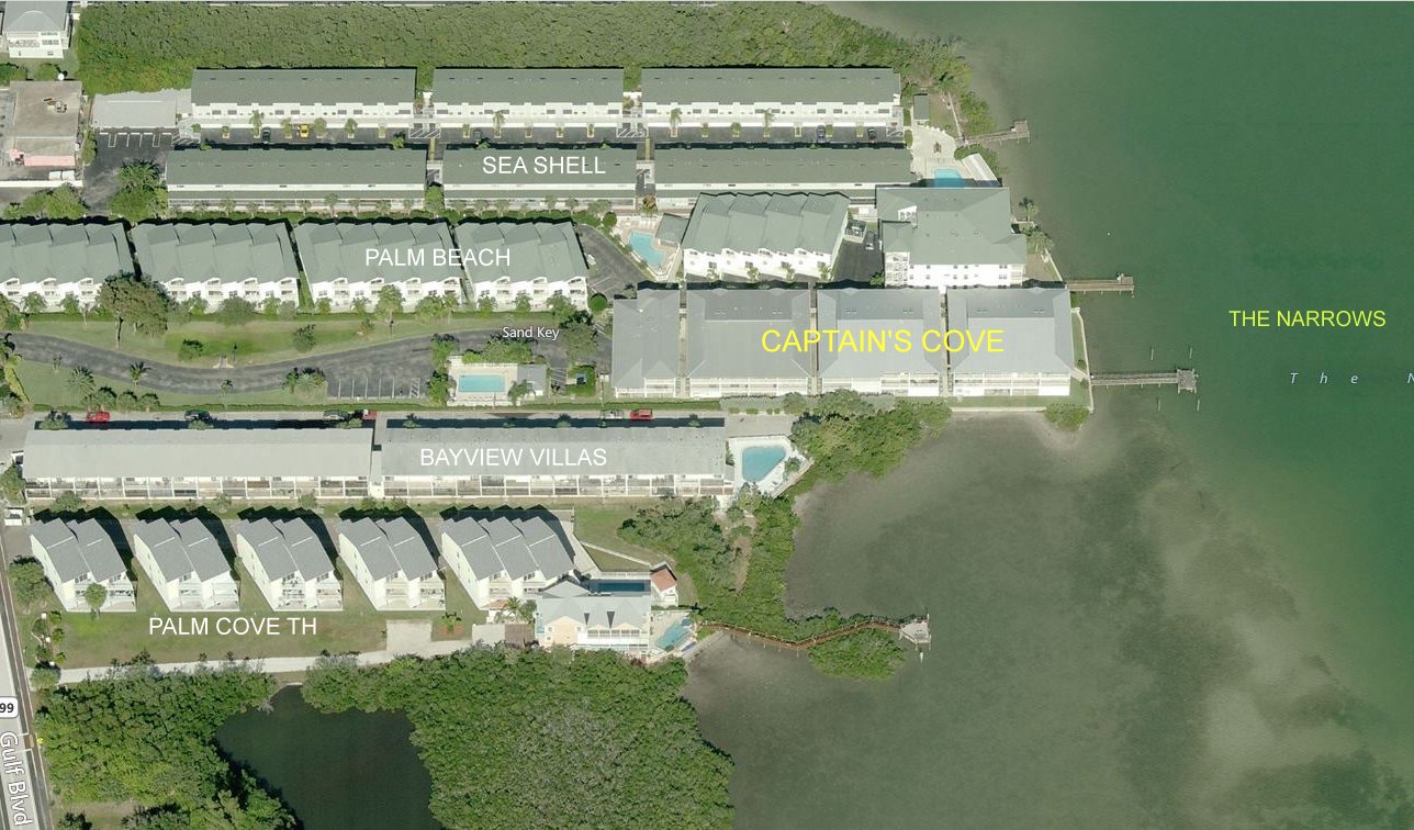 Aerial photo of Captain's Cove