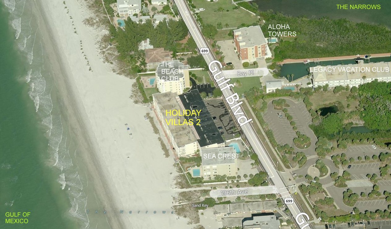 Aerial photo of Holiday Villas 2