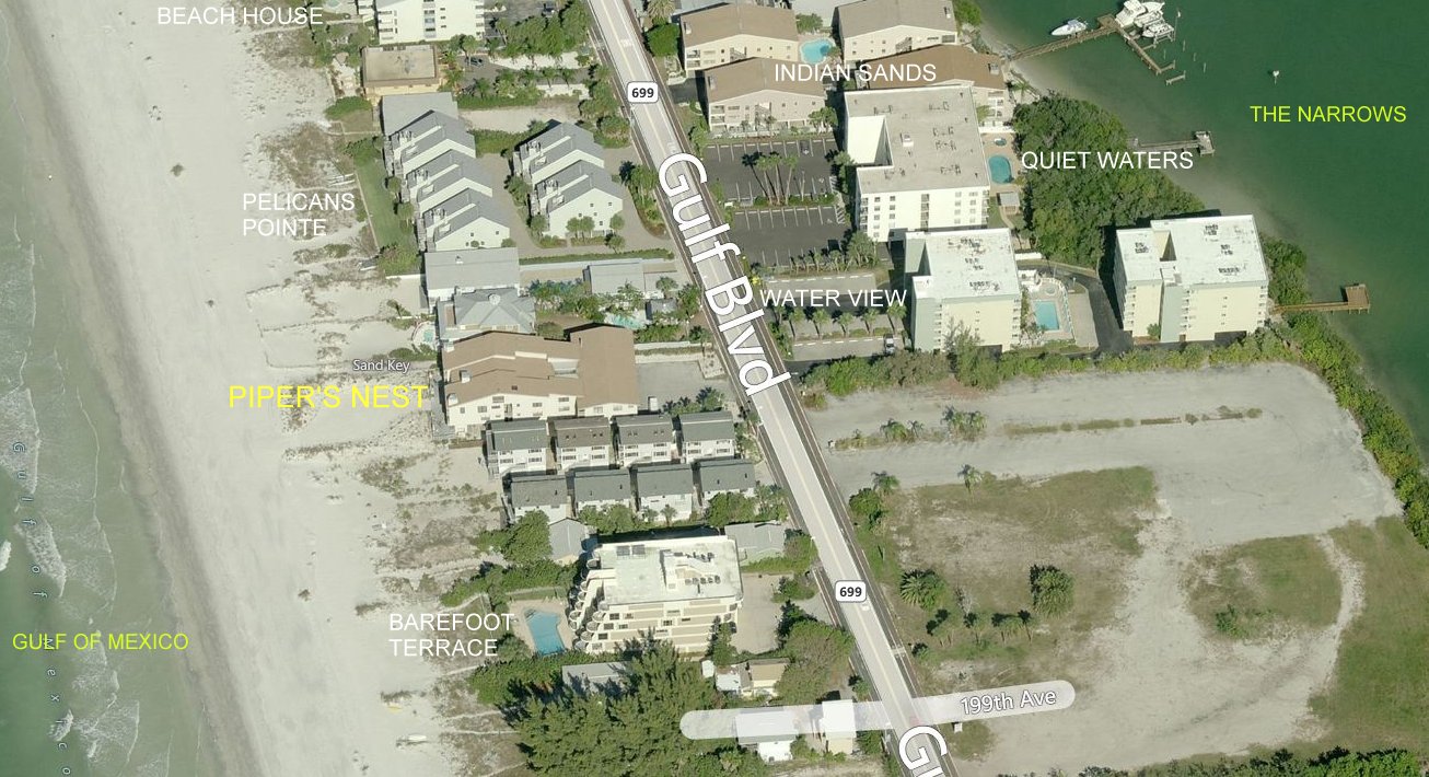 Aerial photo of Piper's Nest