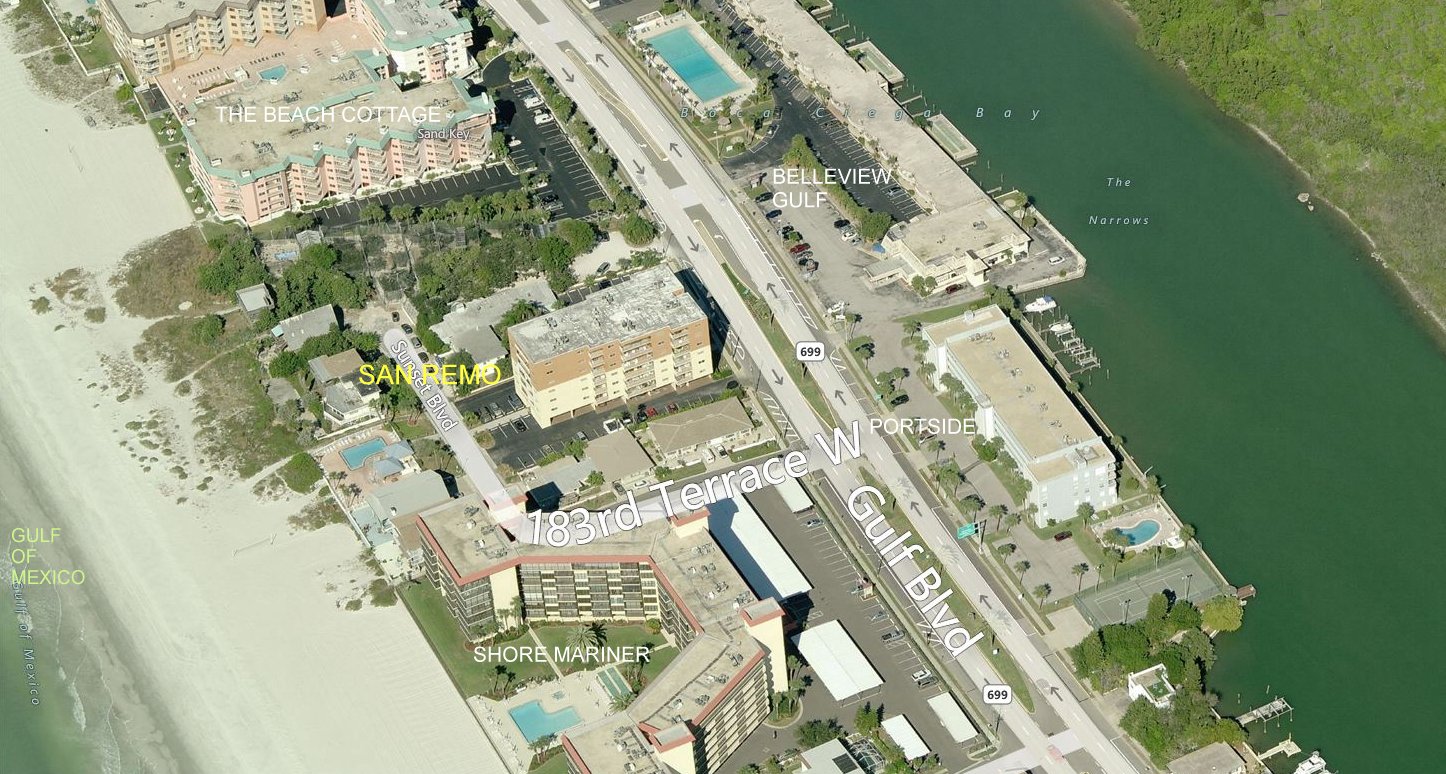 Aerial photo of San Remo