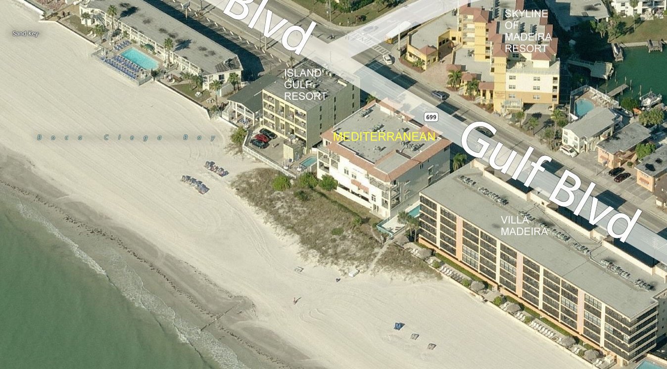 Aerial photo of Mediterranean of Madeira