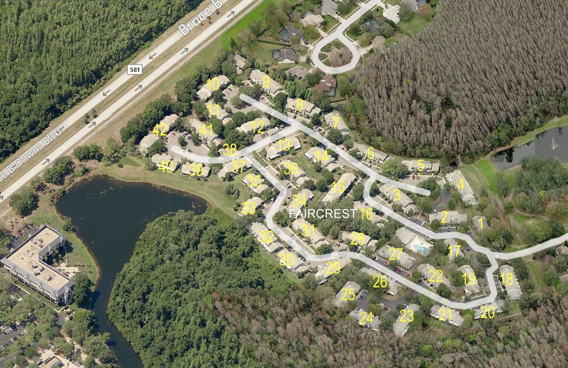 Aerial photo of Faircrest (1-42)