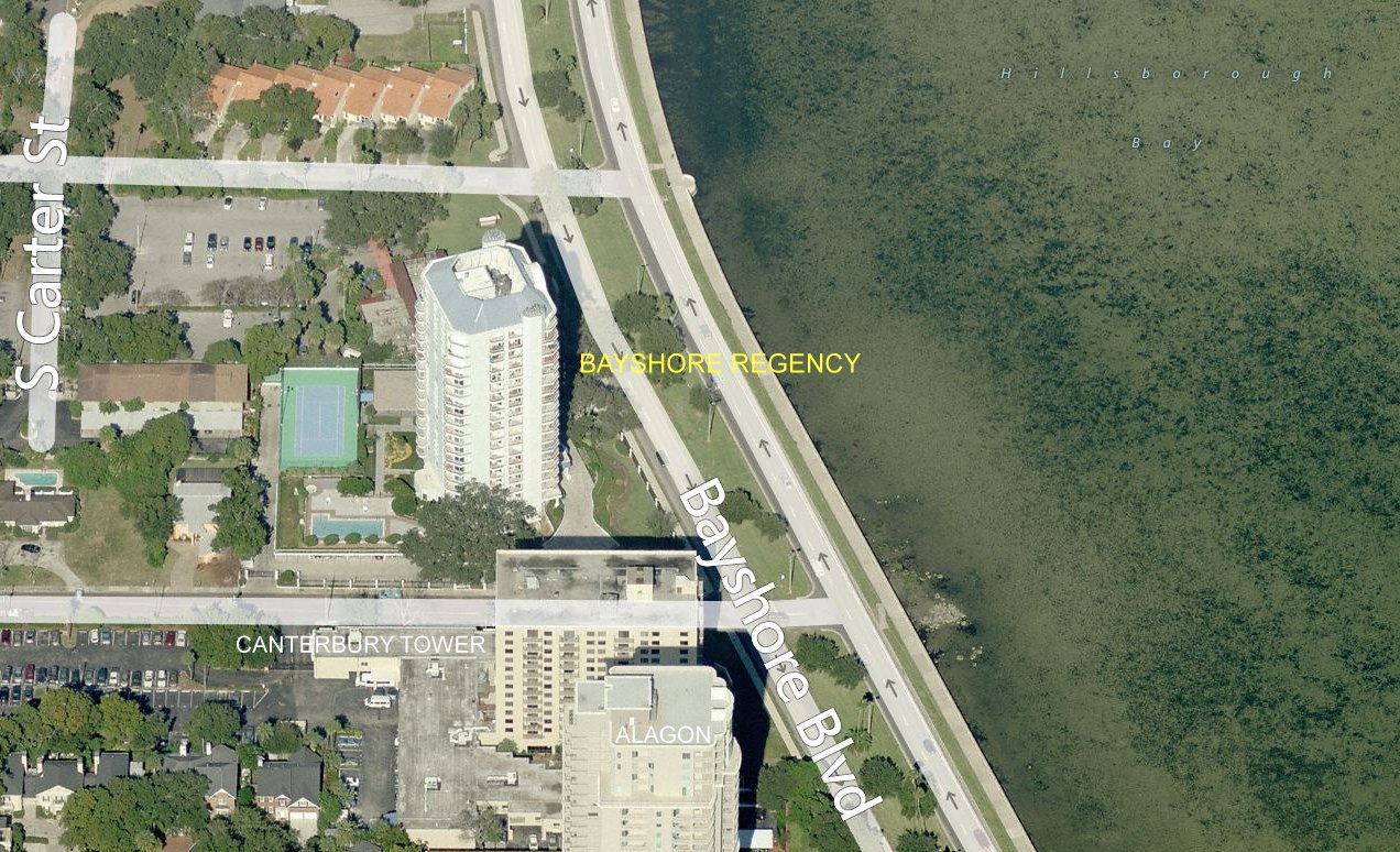 Aerial photo of Bayshore Regency