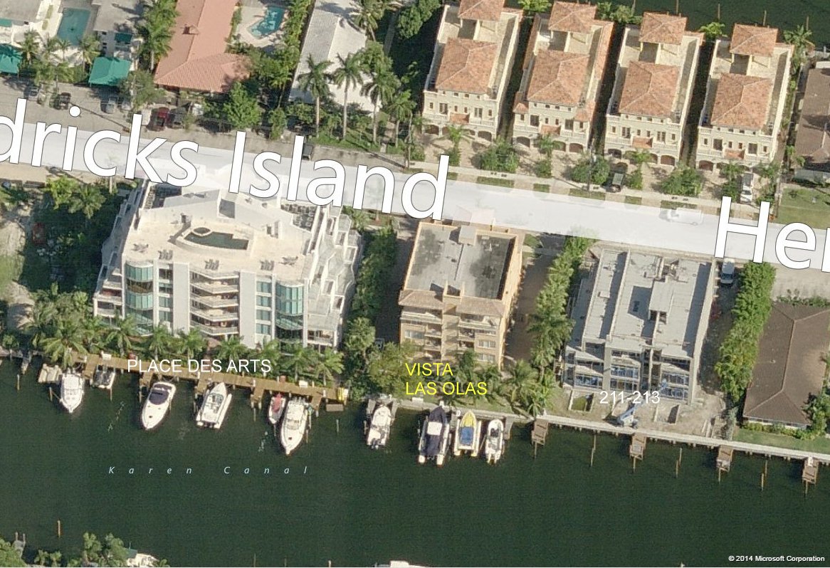 Aerial photo of Vista Las Olas