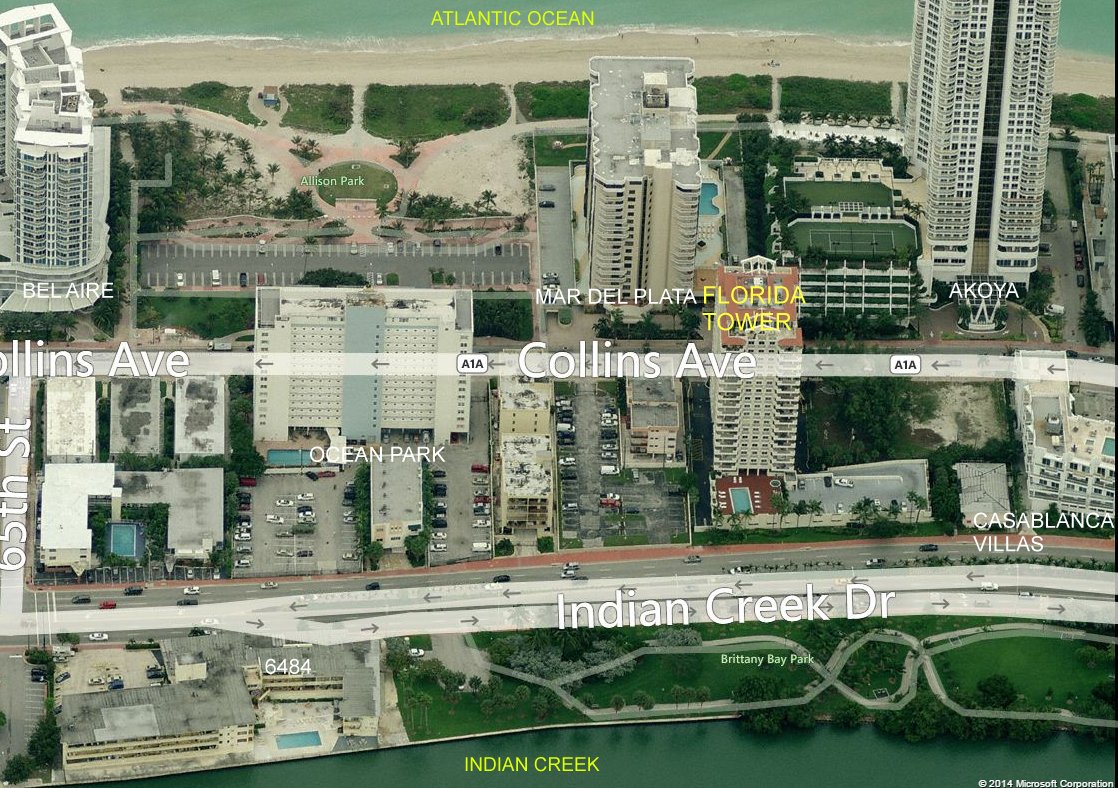 Aerial photo of Florida Tower