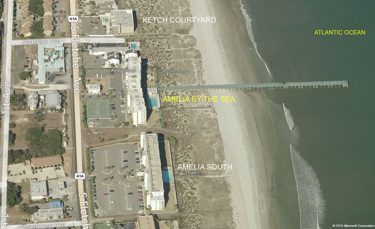 Aerial photo of Amelia by the Sea