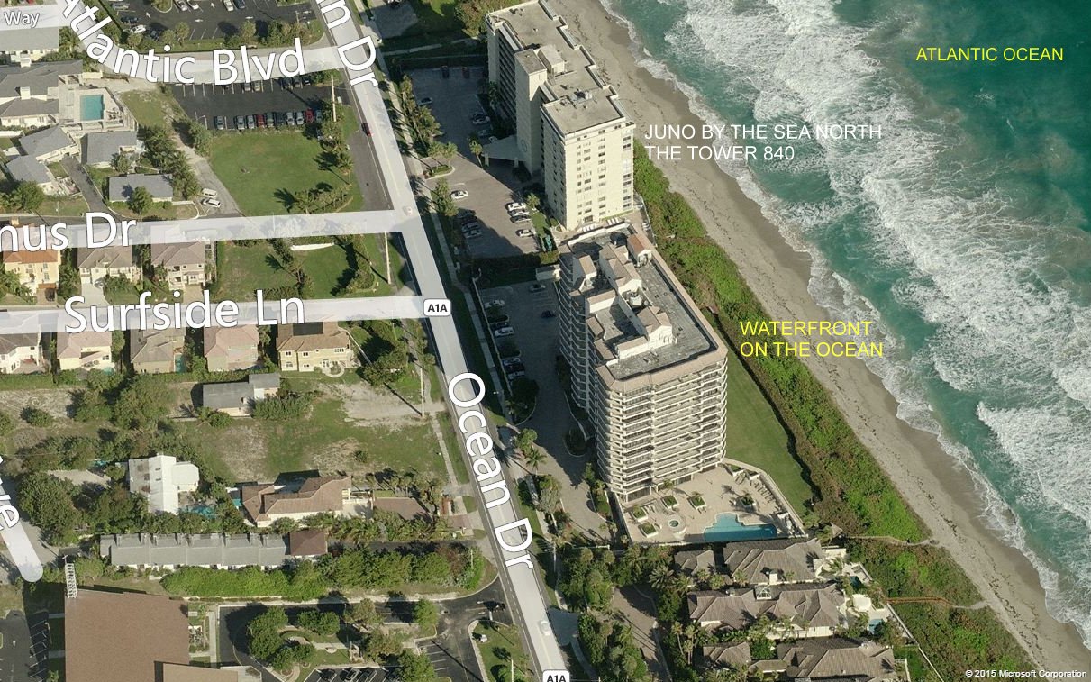 Aerial photo of Waterfront on the Ocean