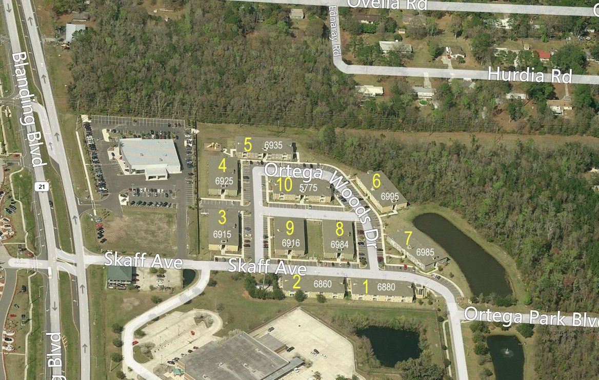 Aerial photo of Woods of Ortega