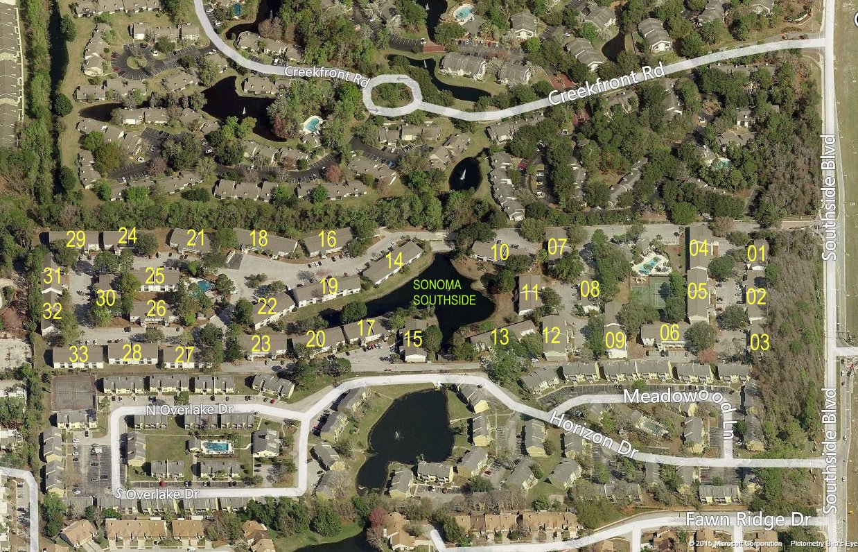 Aerial photo of Sonoma Southside