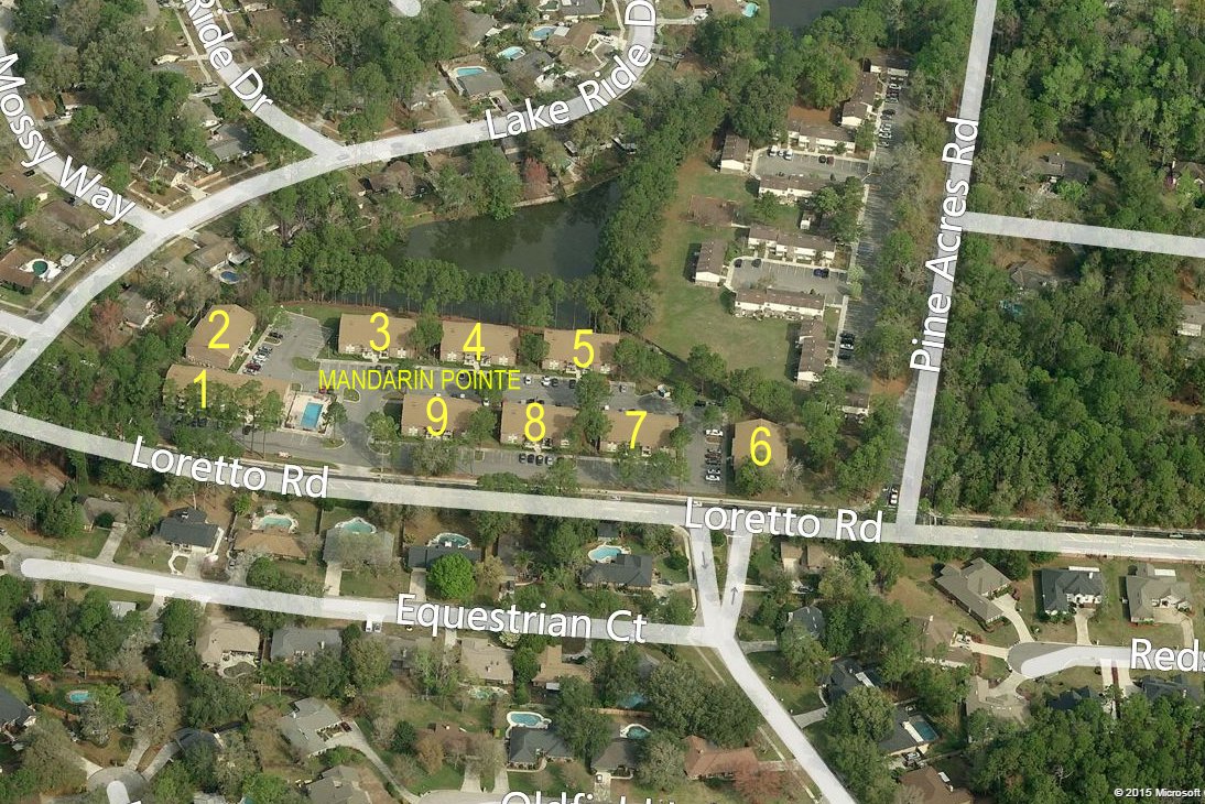 Aerial photo of Mandarin Pointe