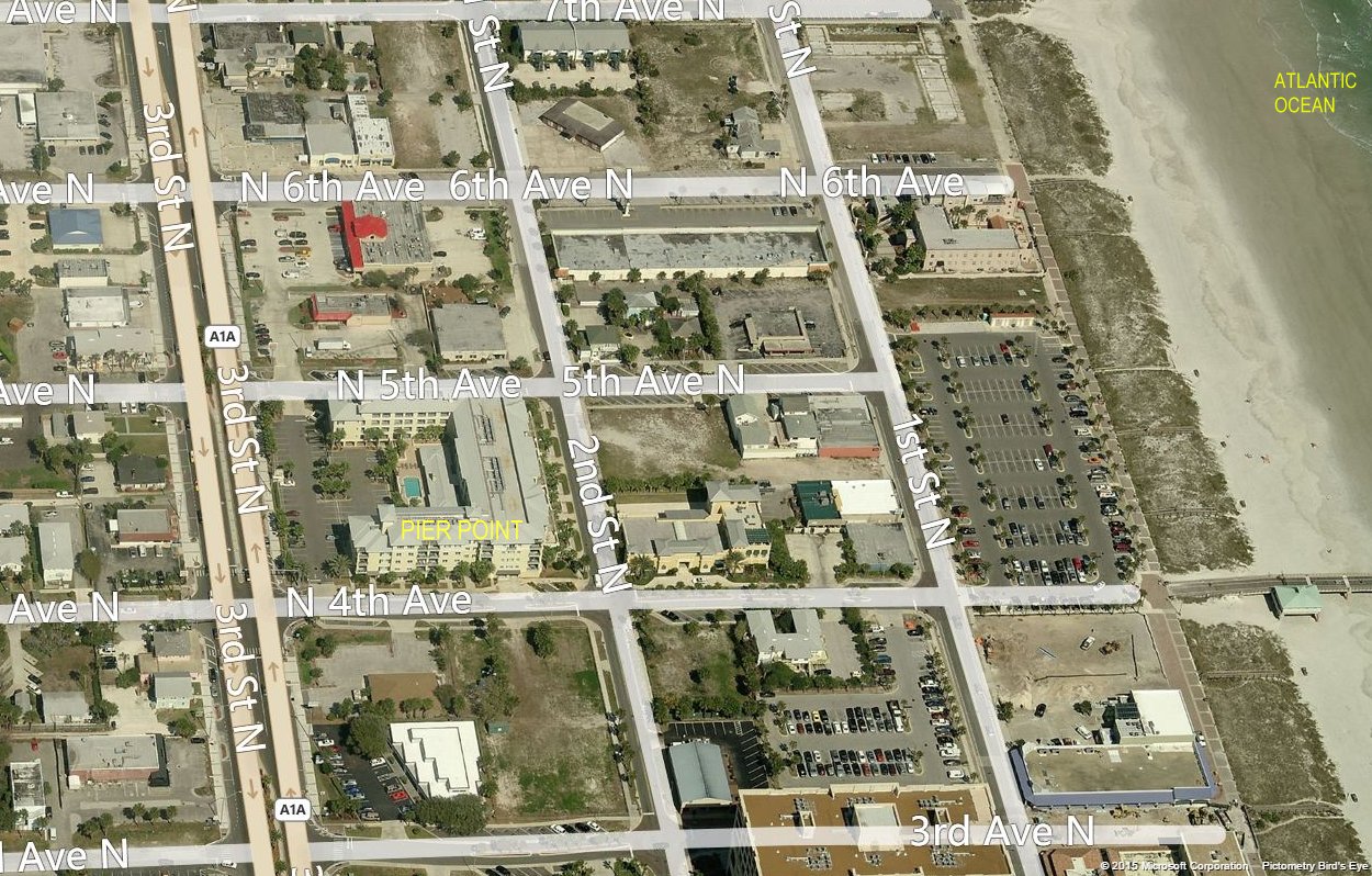 Aerial photo of Pier Point