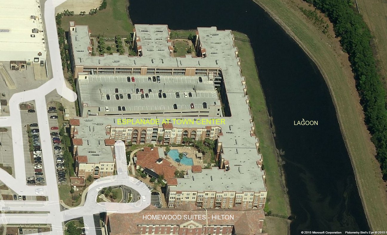 Aerial photo of Esplanade at Town Center