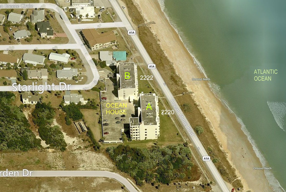 Aerial photo of Ocean House