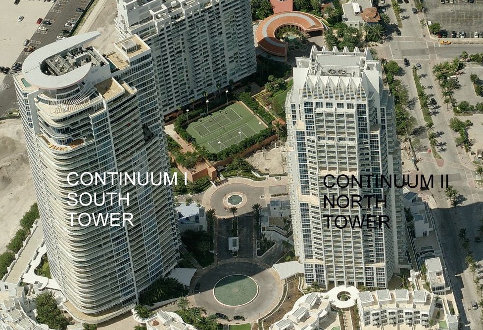 Aerial photo of Continuum II (North Tower)