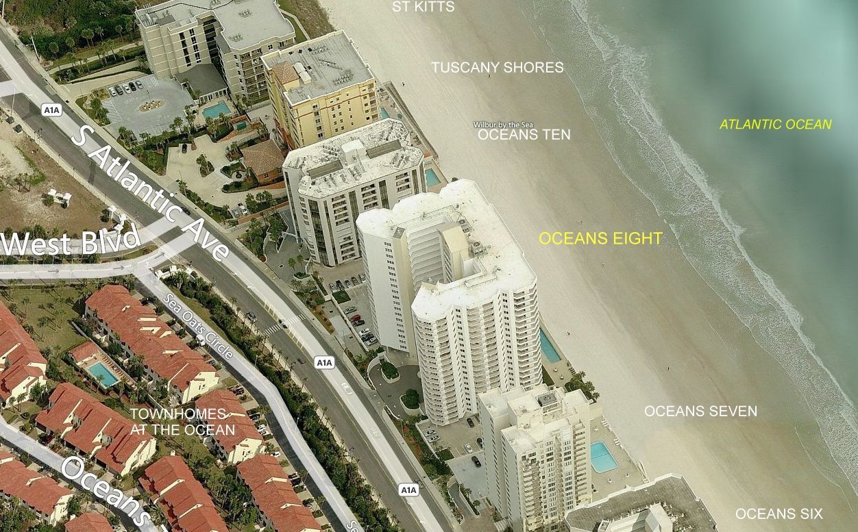 Aerial photo of Oceans Eight