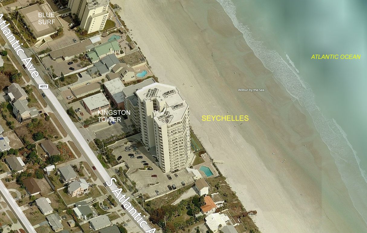 Aerial photo of Seychelles