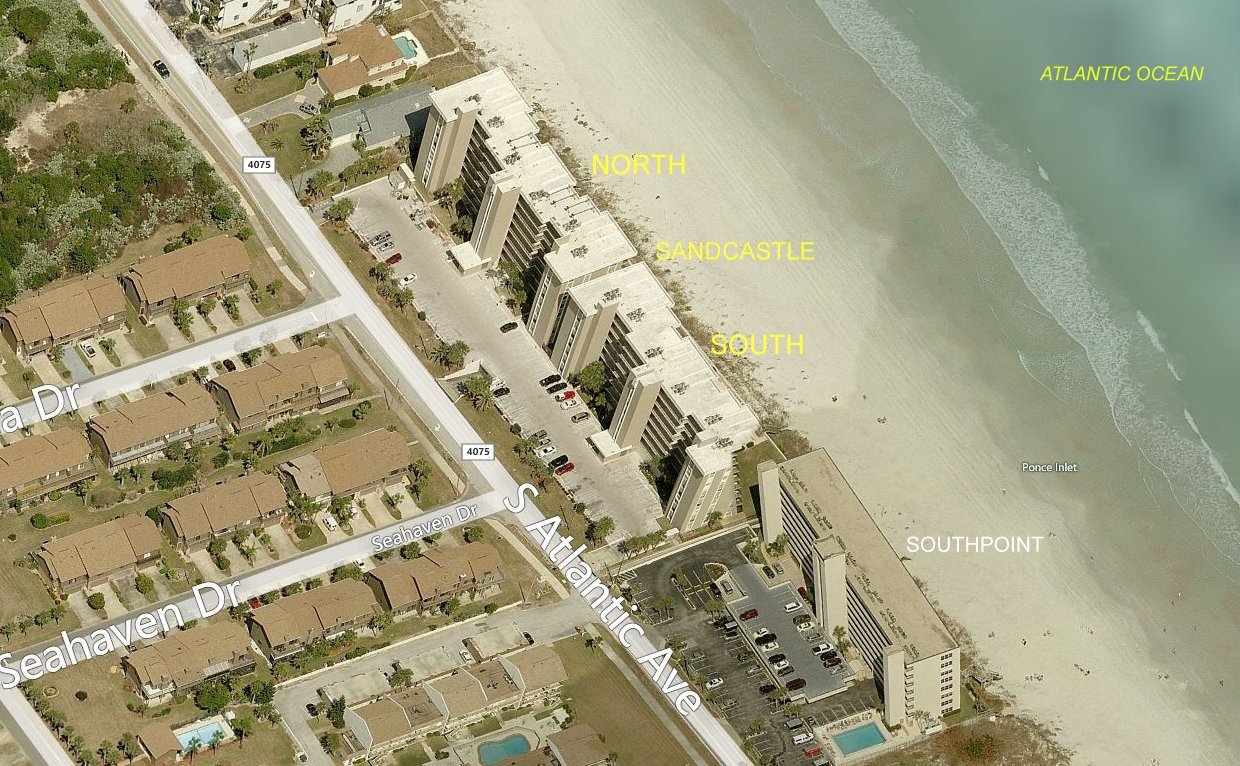 Aerial photo of Sandcastle North & South