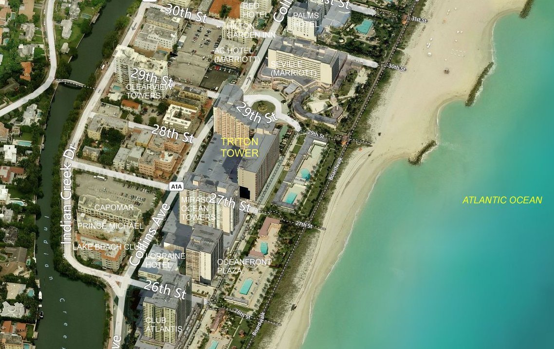 Aerial photo of Triton Tower