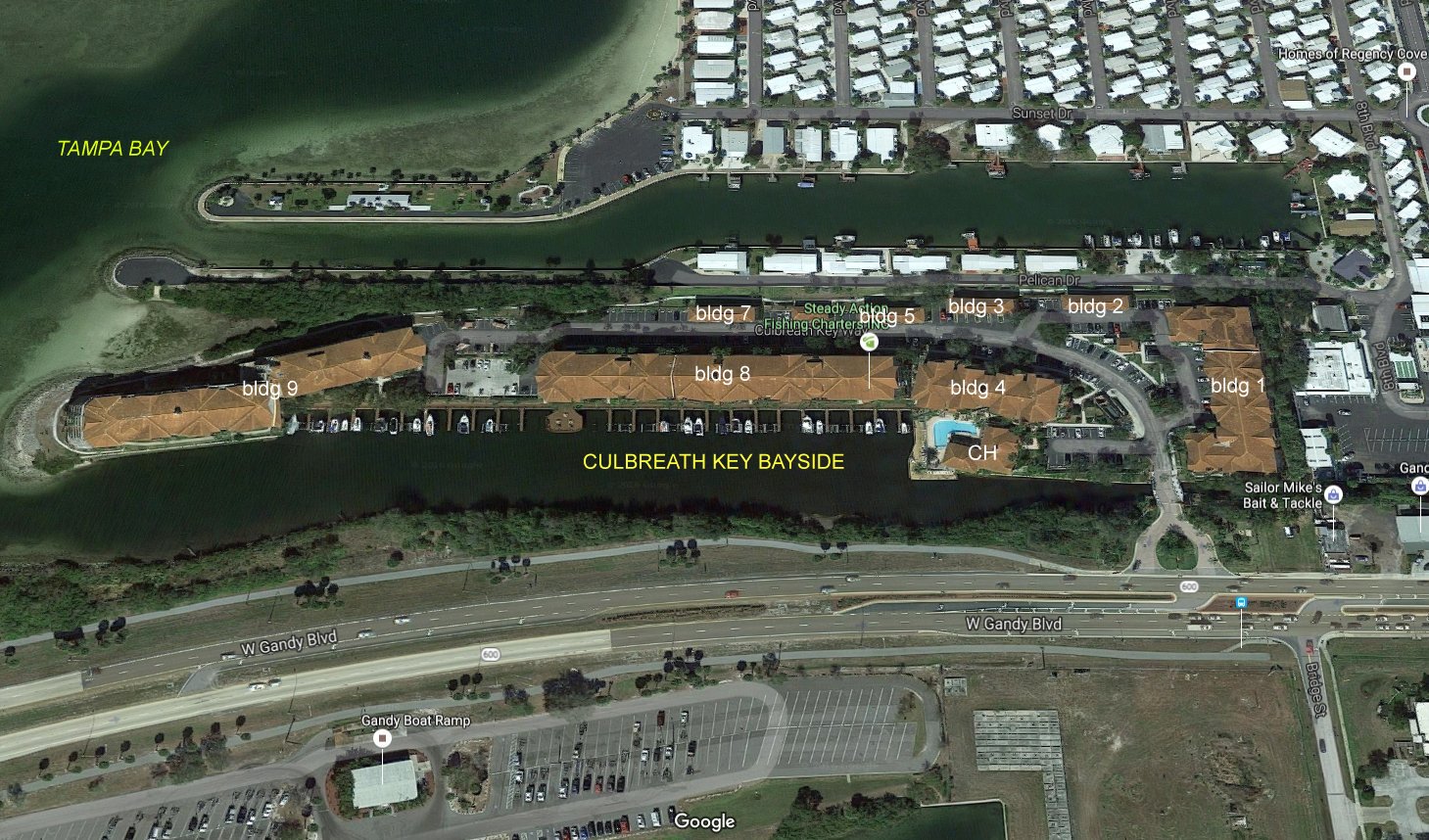 Aerial photo of Culbreath Key Bayside Bldg 1 to 9