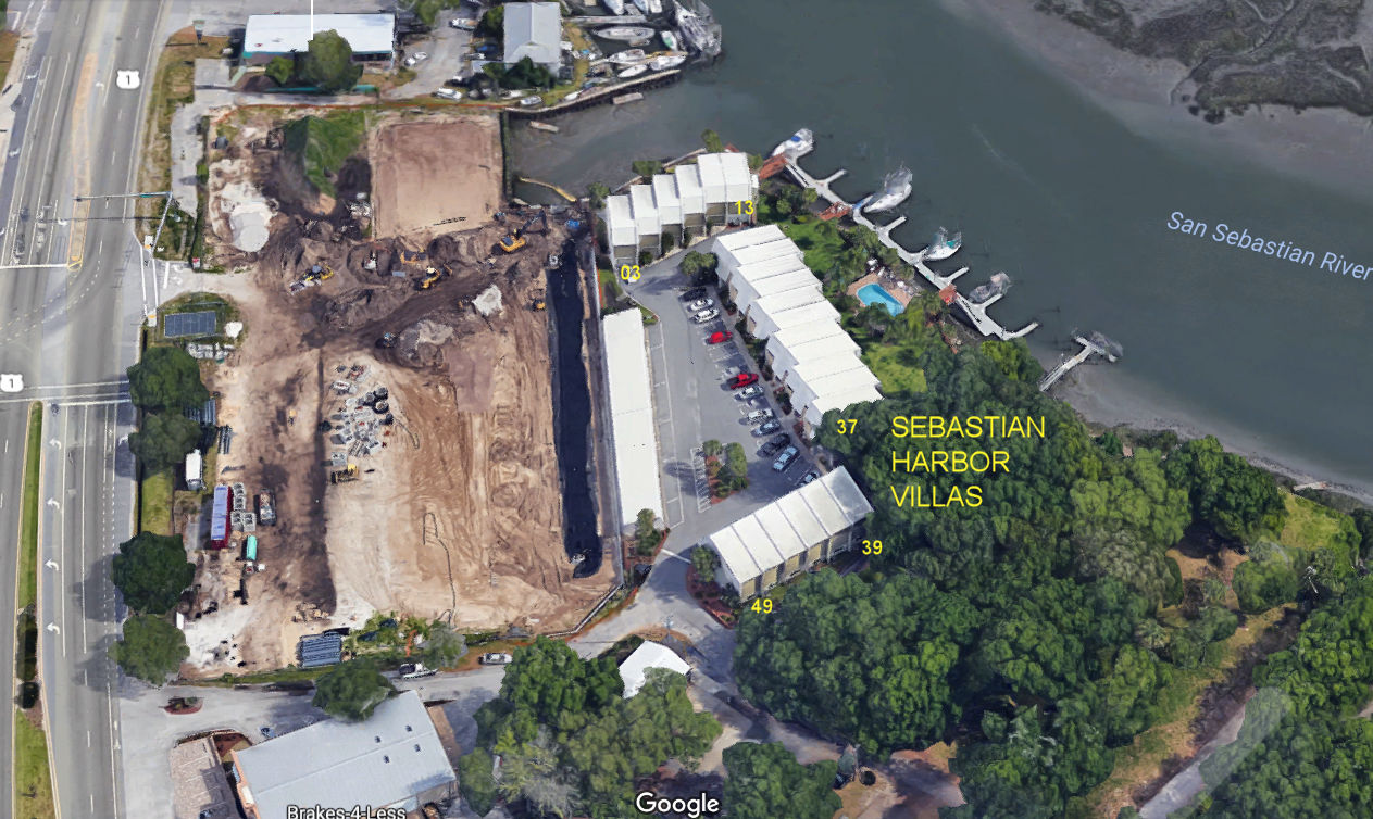 Aerial photo of Sebastian Harbor Villas