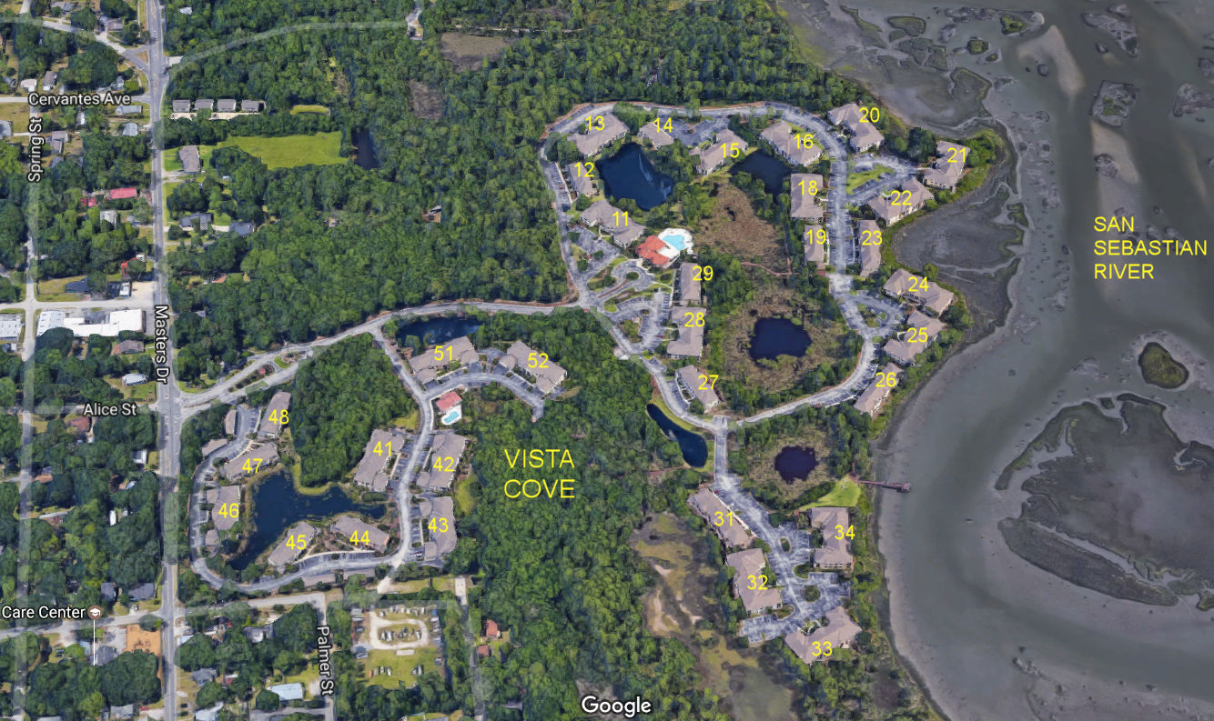 Aerial photo of Vista Cove