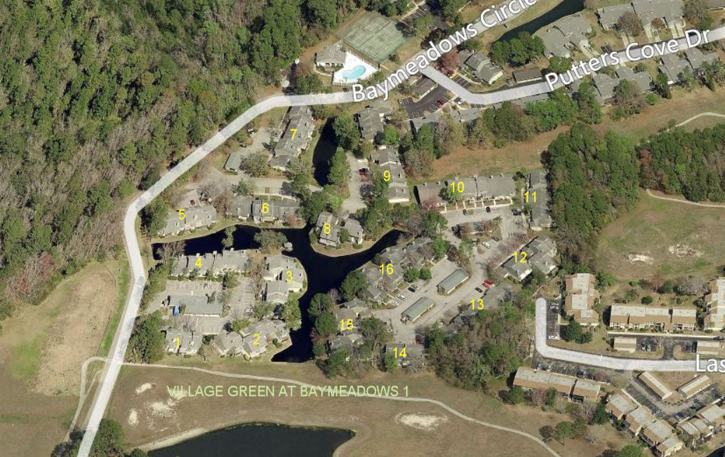 Aerial photo of Village Green at Baymeadows 1