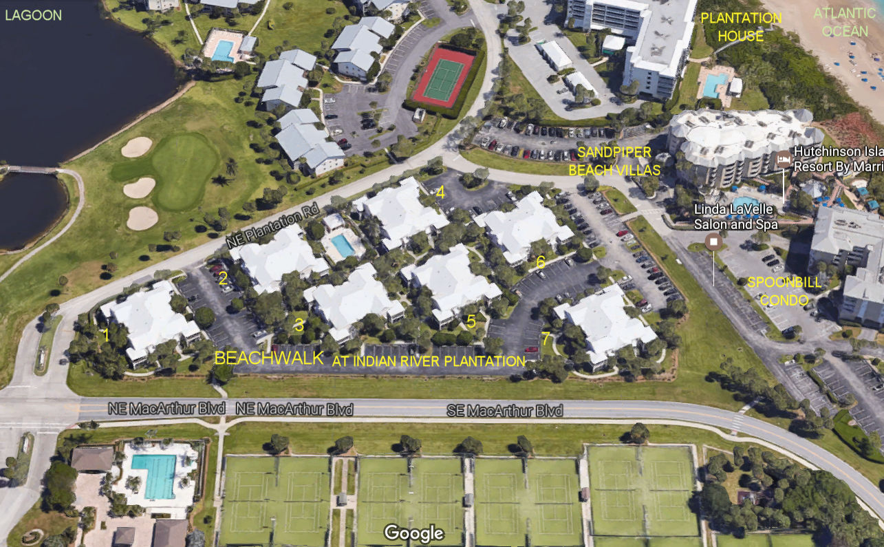 Aerial photo of Beachwalk at Indian River Plantation