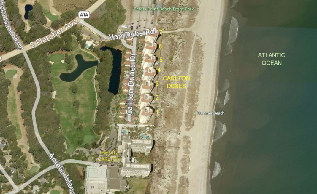 Aerial photo of Carlton Dunes