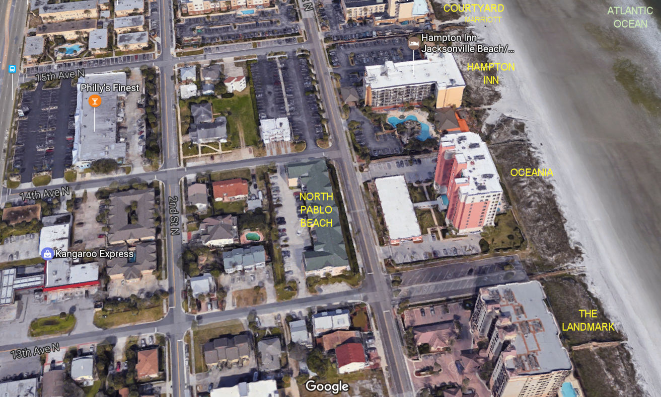 Aerial photo of North Pablo Beach