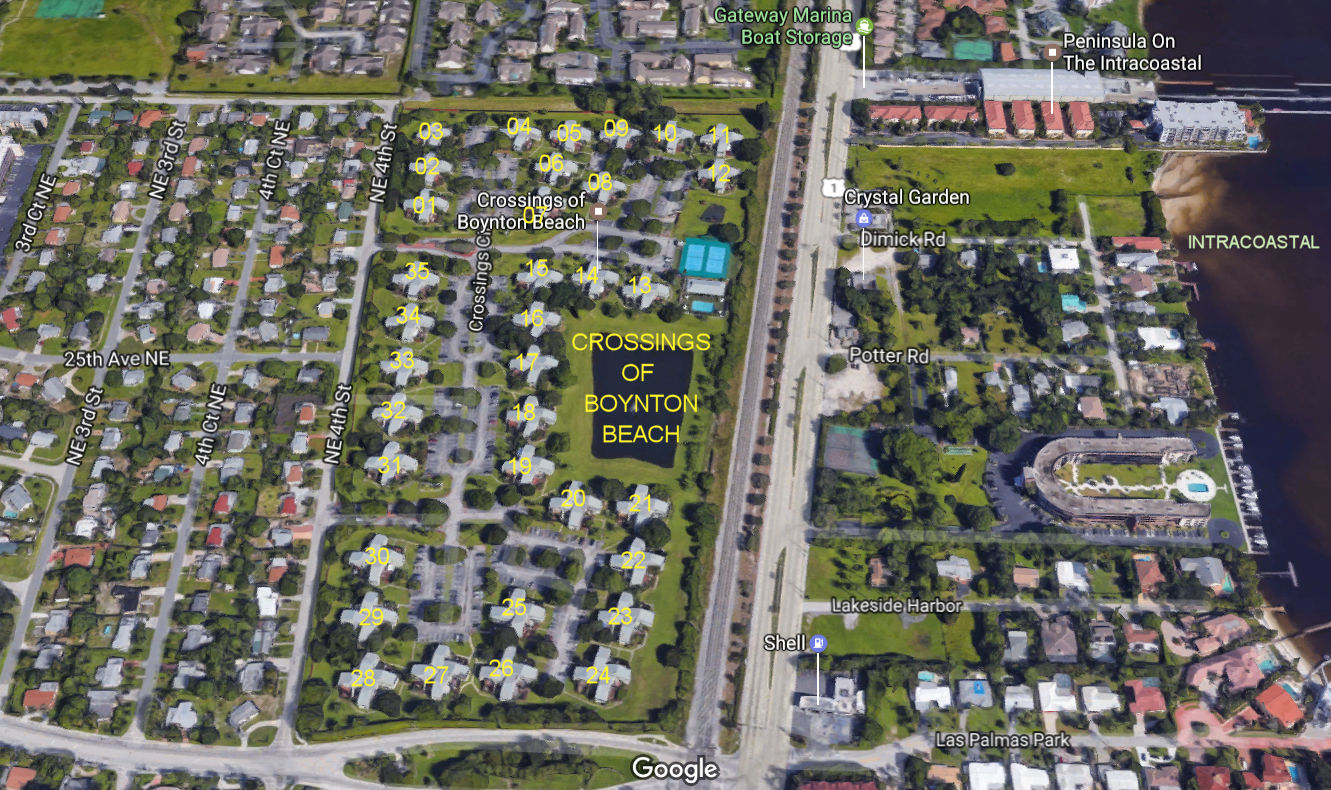 Aerial photo of Crossings of Boynton Beach