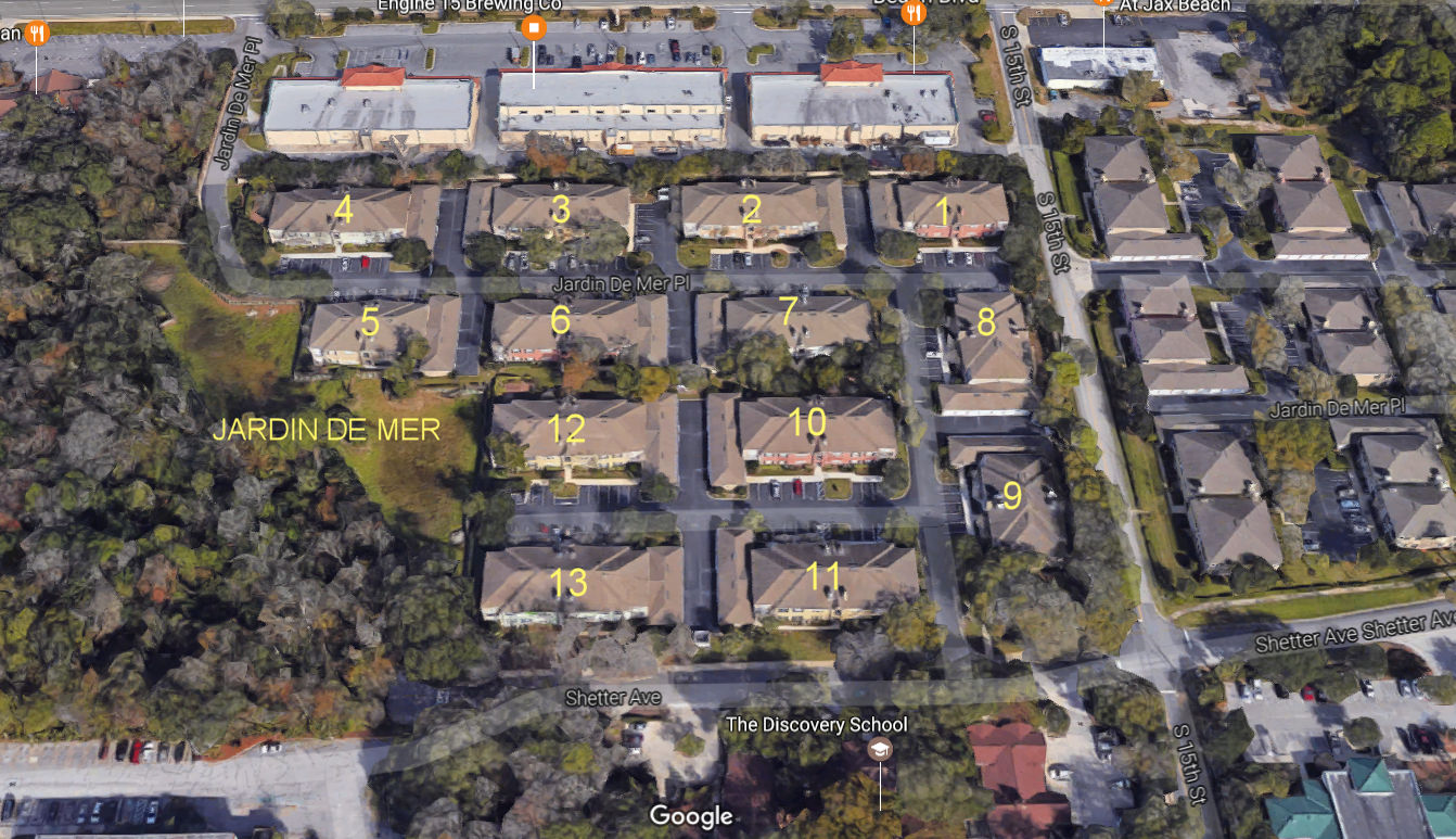 Aerial photo of Jardin de Mer