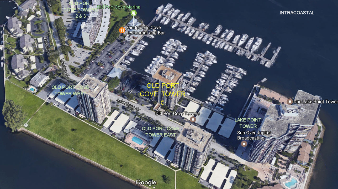 Aerial photo of Old Port Cove Tower 5