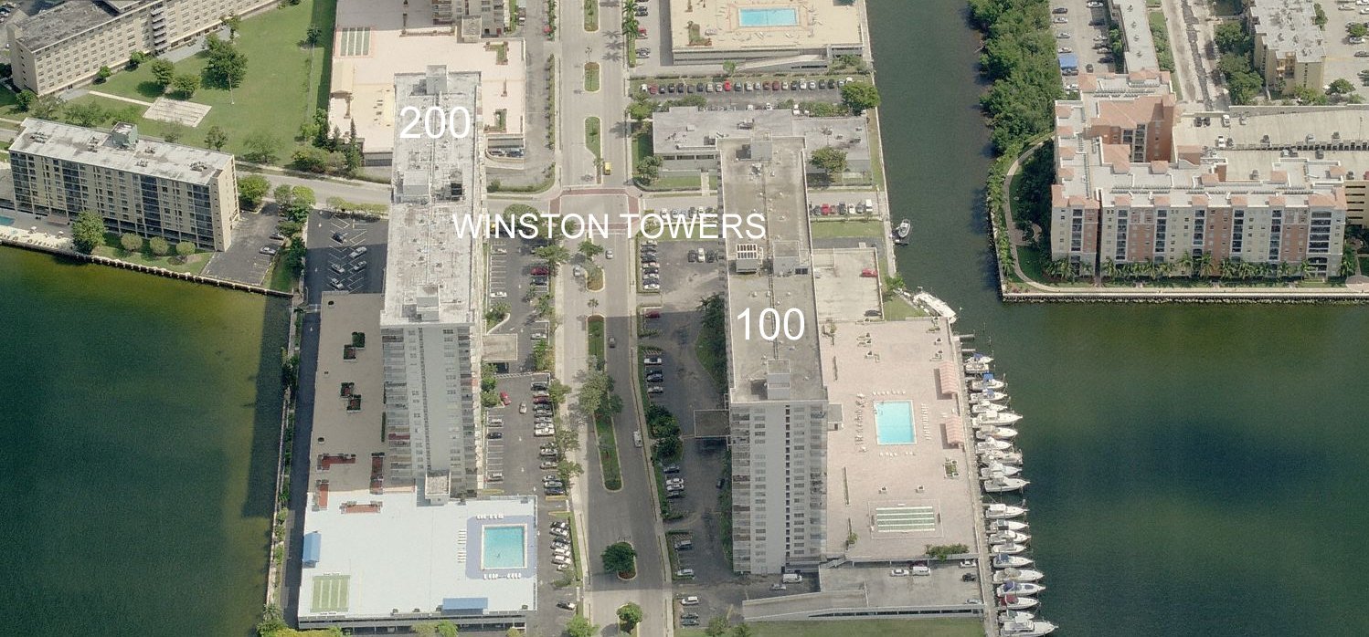 Aerial photo of Winston Tower 100