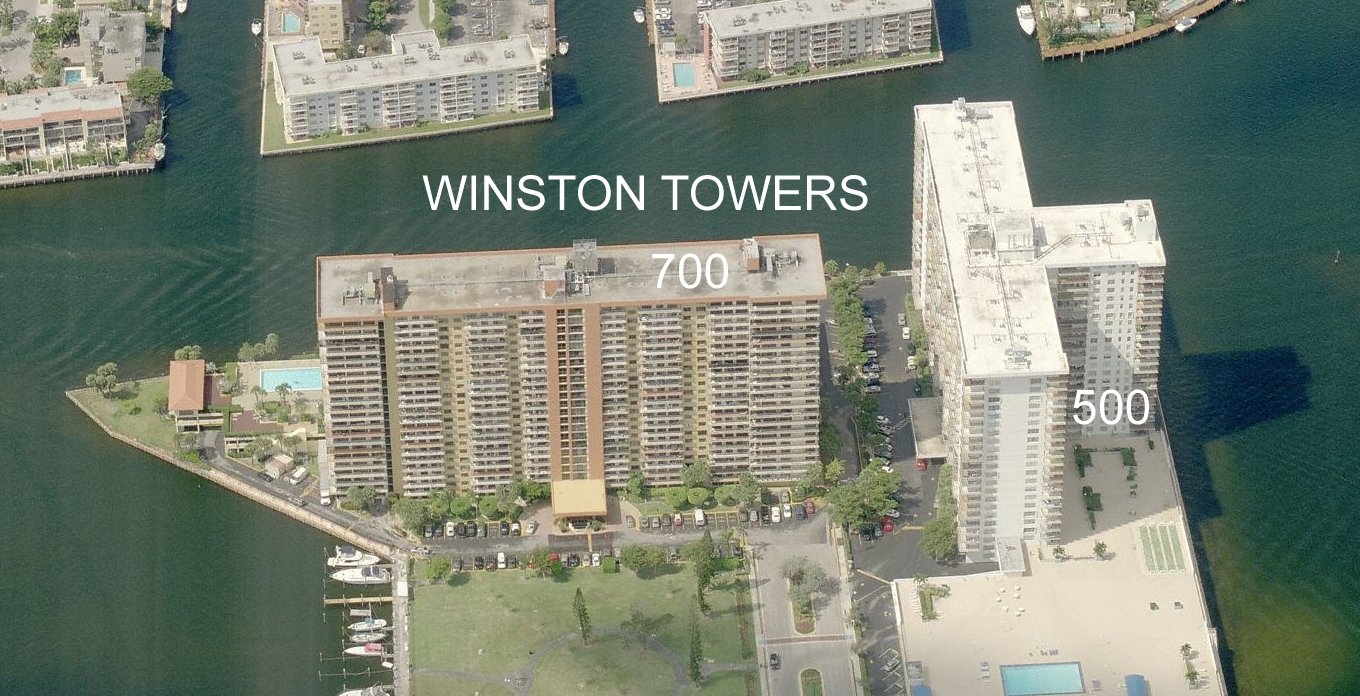 Aerial photo of Winston Tower 700