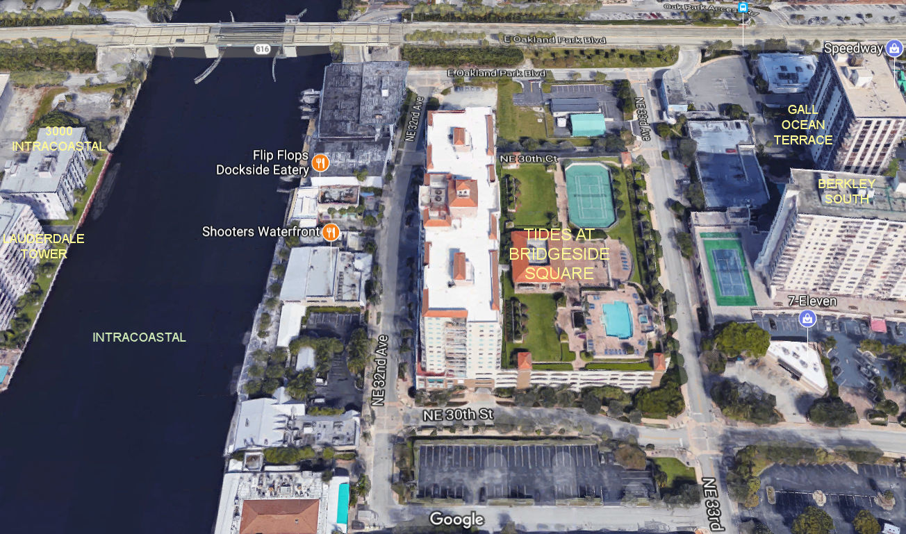 Aerial photo of Tides at Bridgeside Square