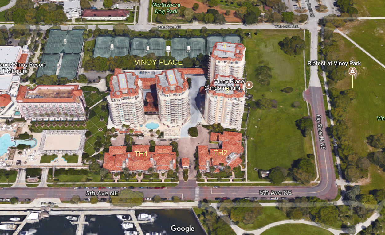 Aerial photo of Vinoy Place