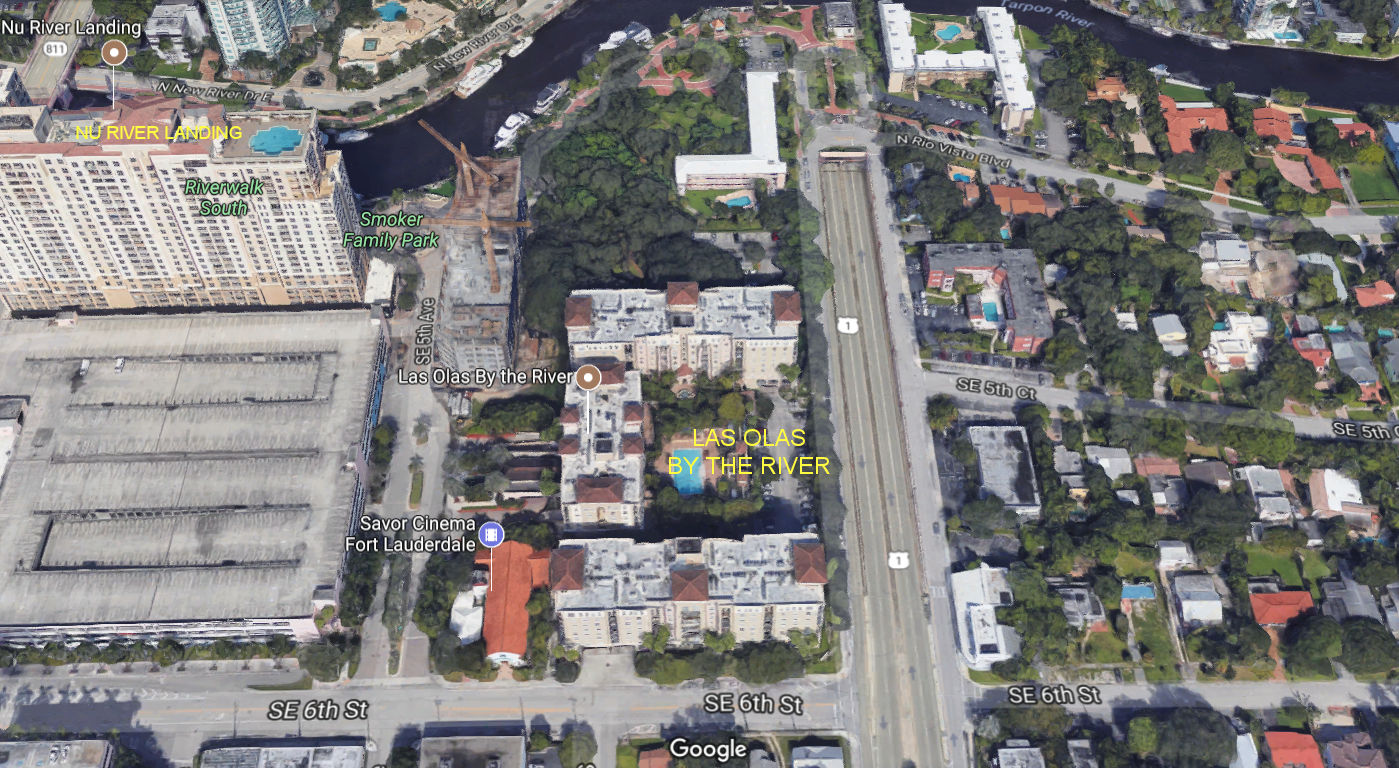 Aerial photo of Las Olas by the River