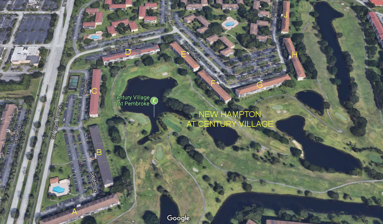 Aerial photo of New Hampton at Century Village (A-J)