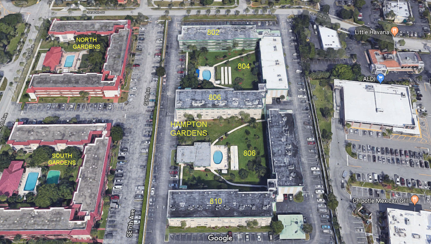 Aerial photo of Hampton Gardens