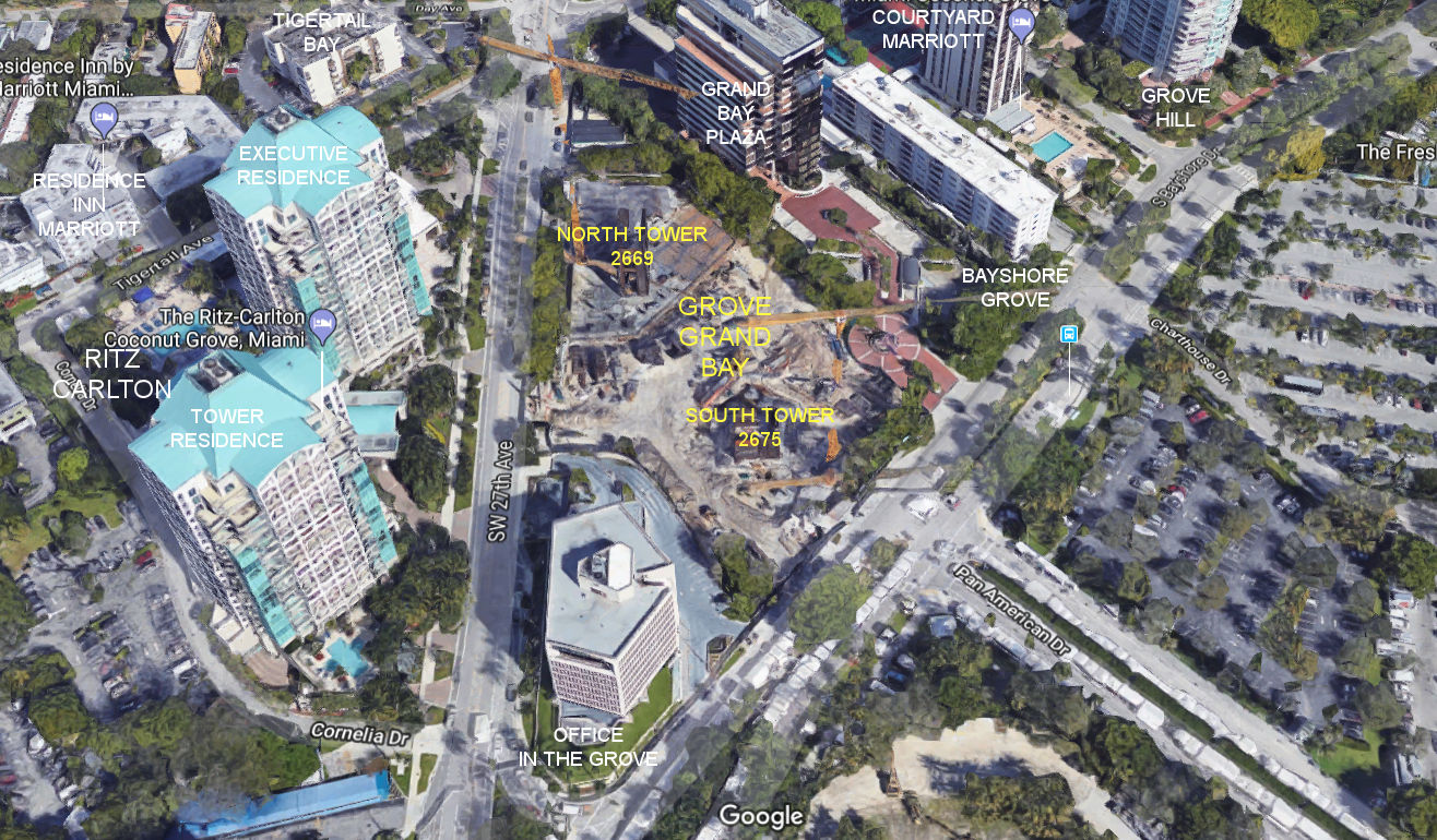 Aerial photo of Grove at Grand Bay (North & South)