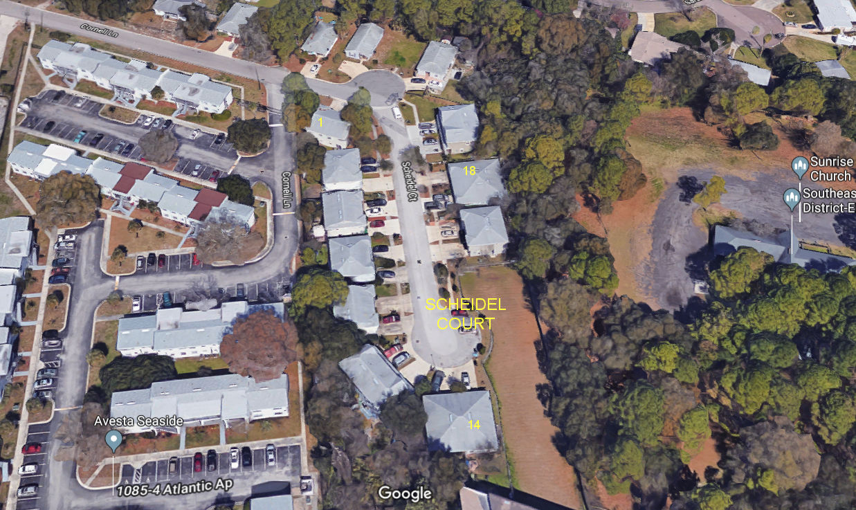 Aerial photo of Scheidel Court