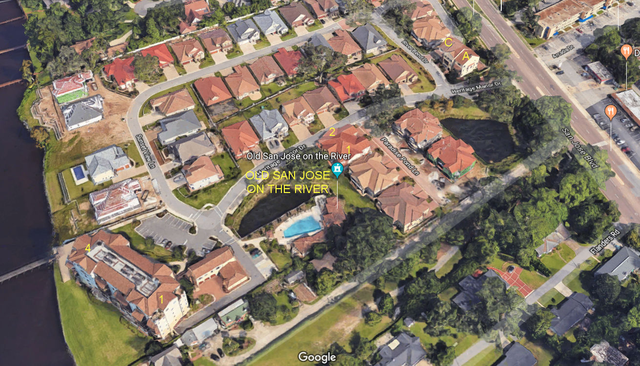 Aerial photo of Old San Jose On The River