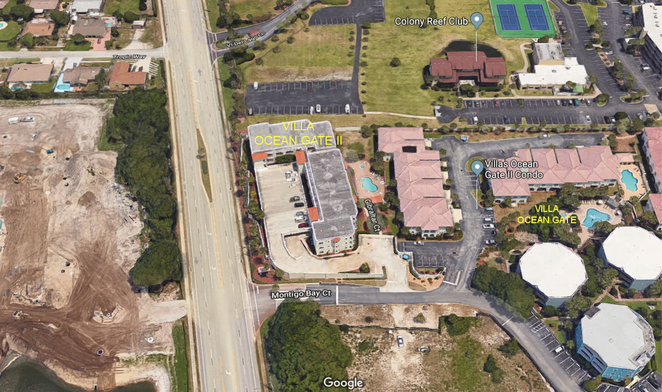 Aerial photo of Villas of Ocean Gate II